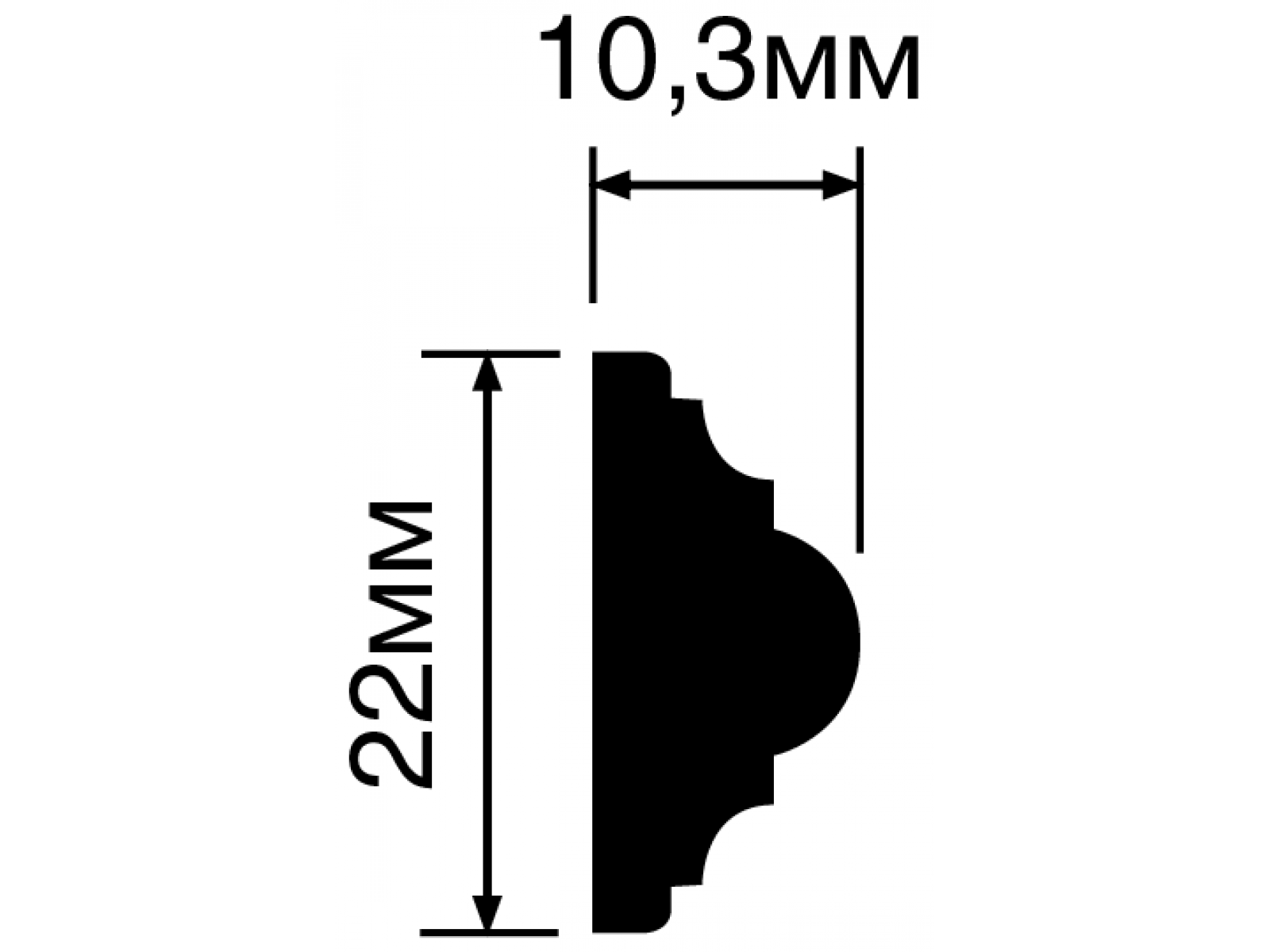 Молдинг D22V1 HIWOOD