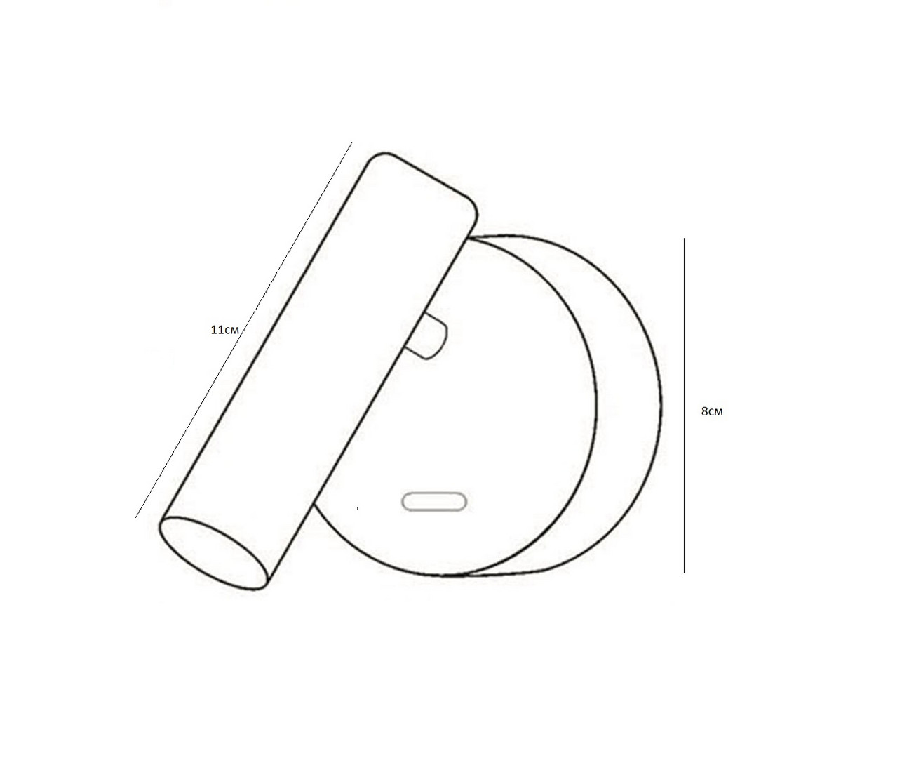 08070,19 Бра Алери черный Led 3W (3000K)