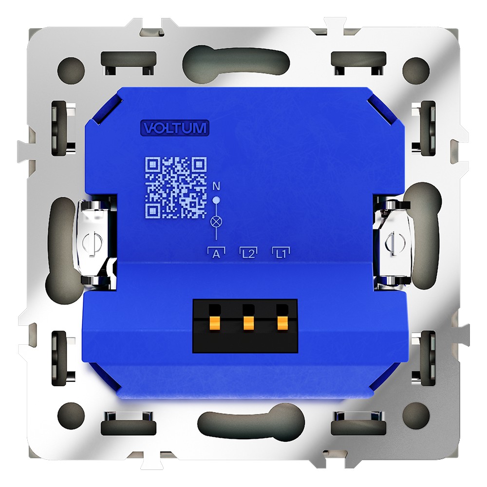 Светорегулятор встраиваемый VOLTUM S70 поворотно-нажимной 600 Вт, (кашемир)