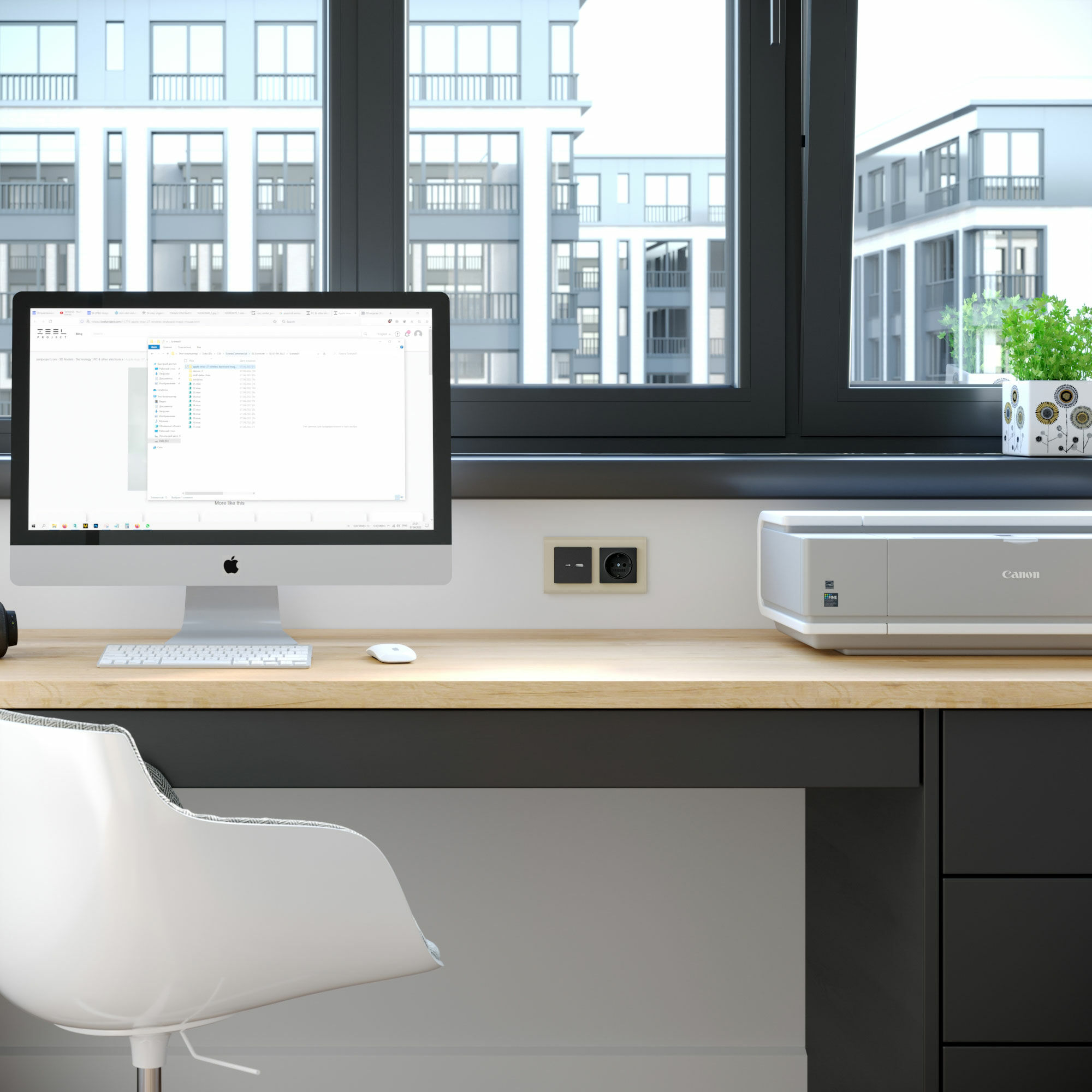 Рамка на 2 поста (молочный, стекло) Werkel