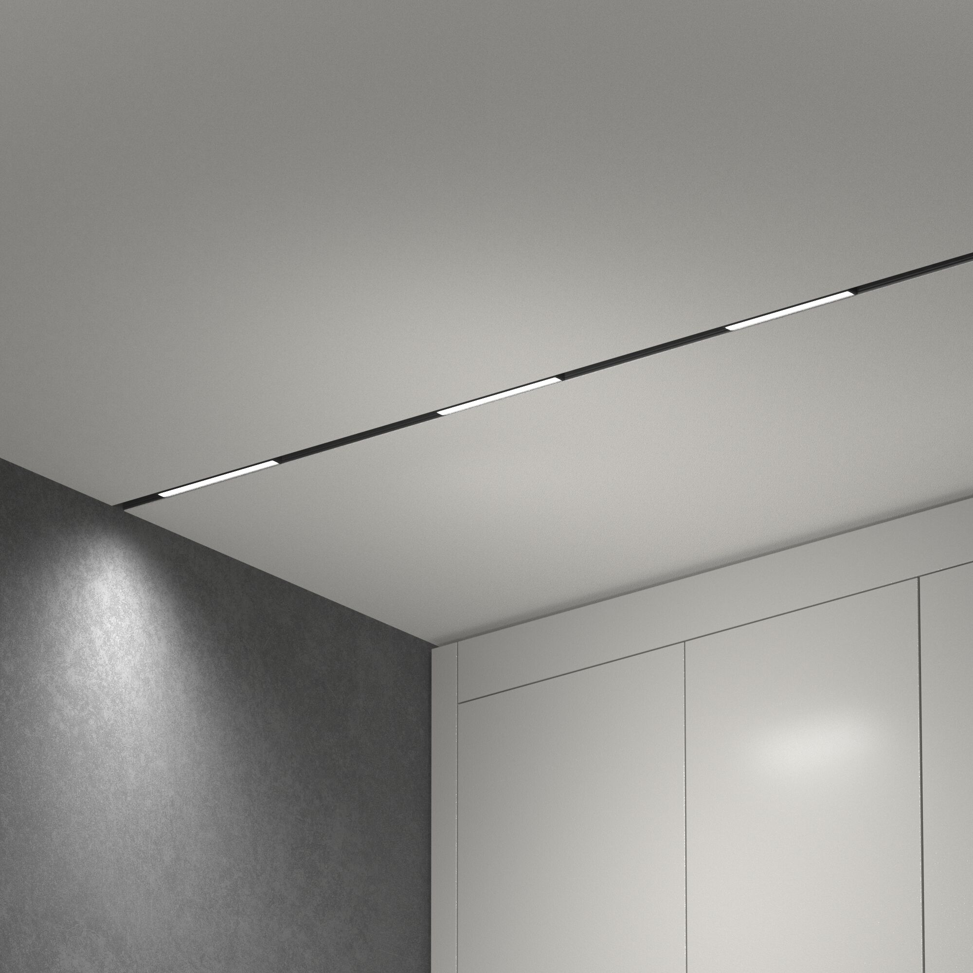 Slim Magnetic Трековый светильник L01 10W 4200K черный