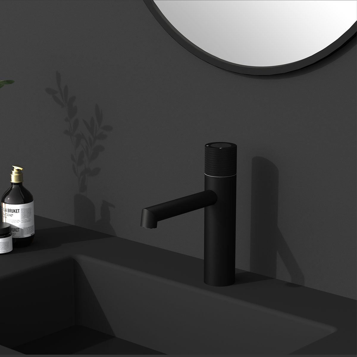 Смеситель Vincea Desire VBF-1D3MB на раковину черный