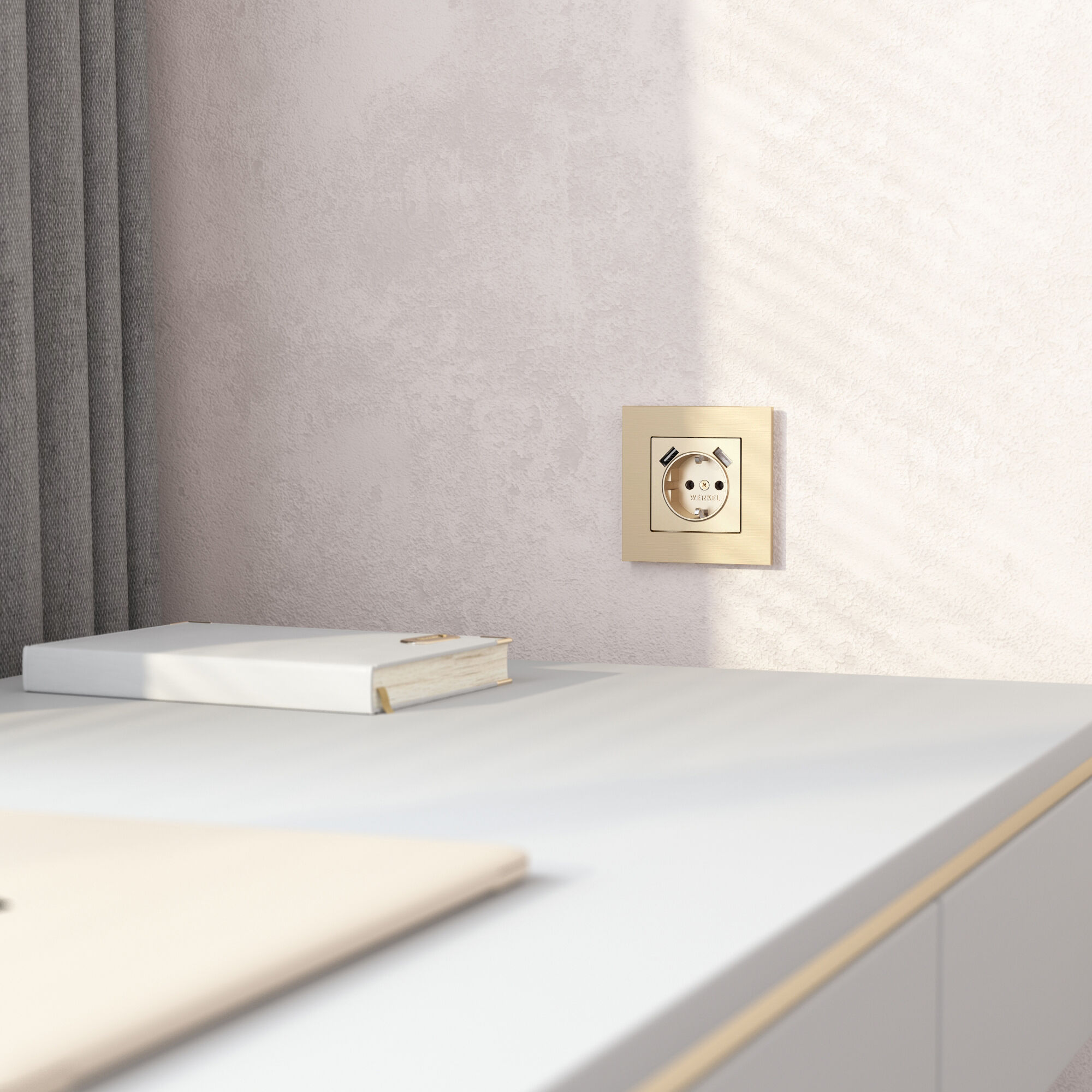 Рамка на 1 пост AluMax (шампань) Werkel