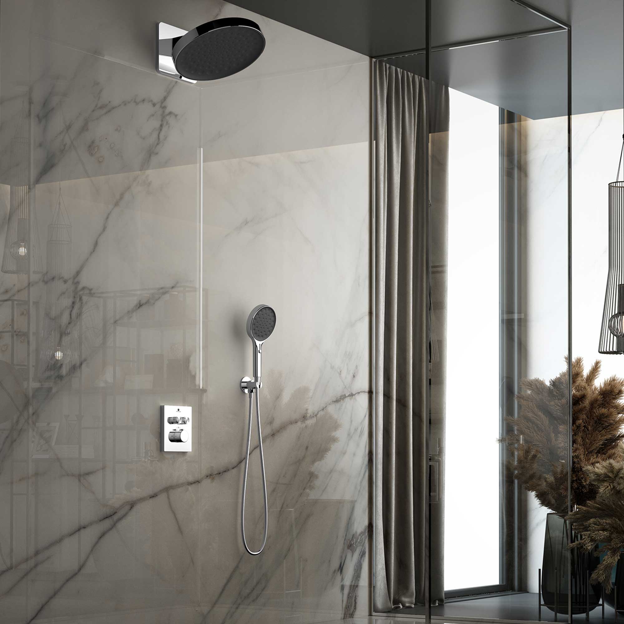 Душевая система Vincea Inspire VSFW-3I21MT3CH встраиваемая в стену цвет хром