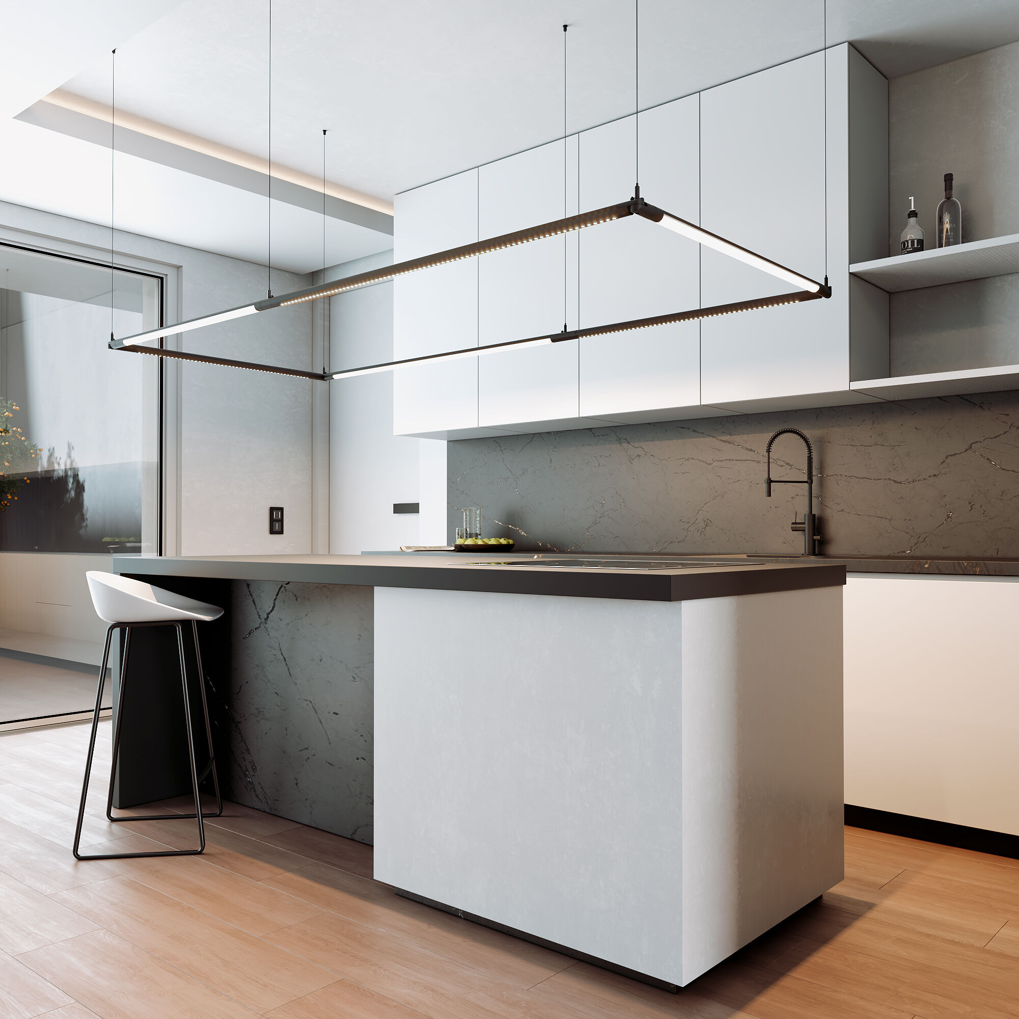 Светодиодный модуль для трековой системы Module System 18W 3000K черный 85173/01