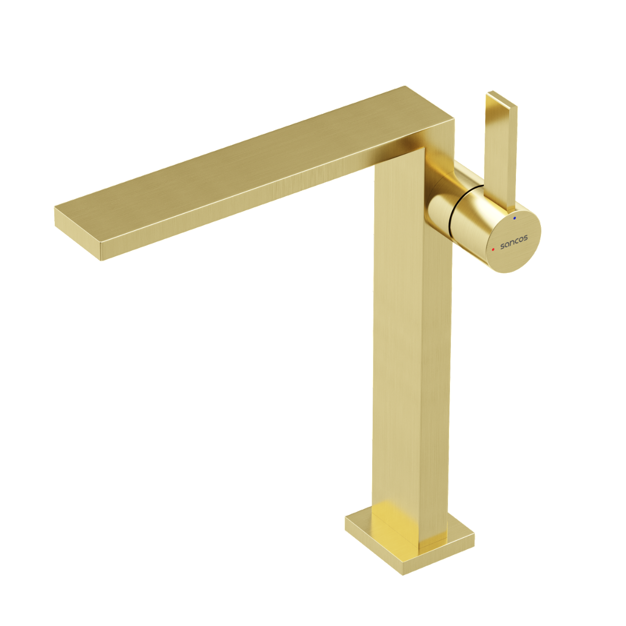 Смеситель для раковины высокий Linn, брашированное золото, PVD покрытие SC9020BG