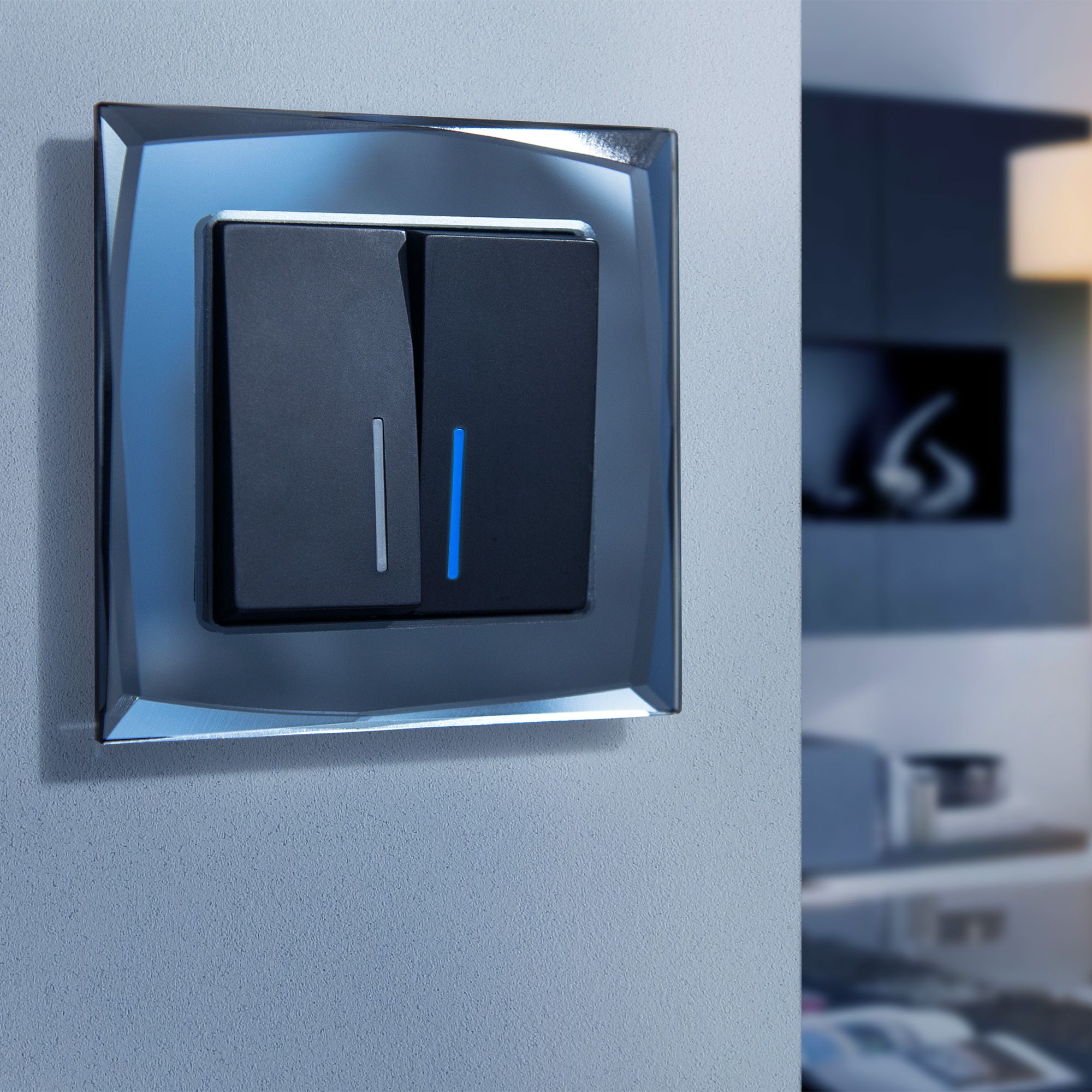 Рамка на 1 пост (черный) Werkel