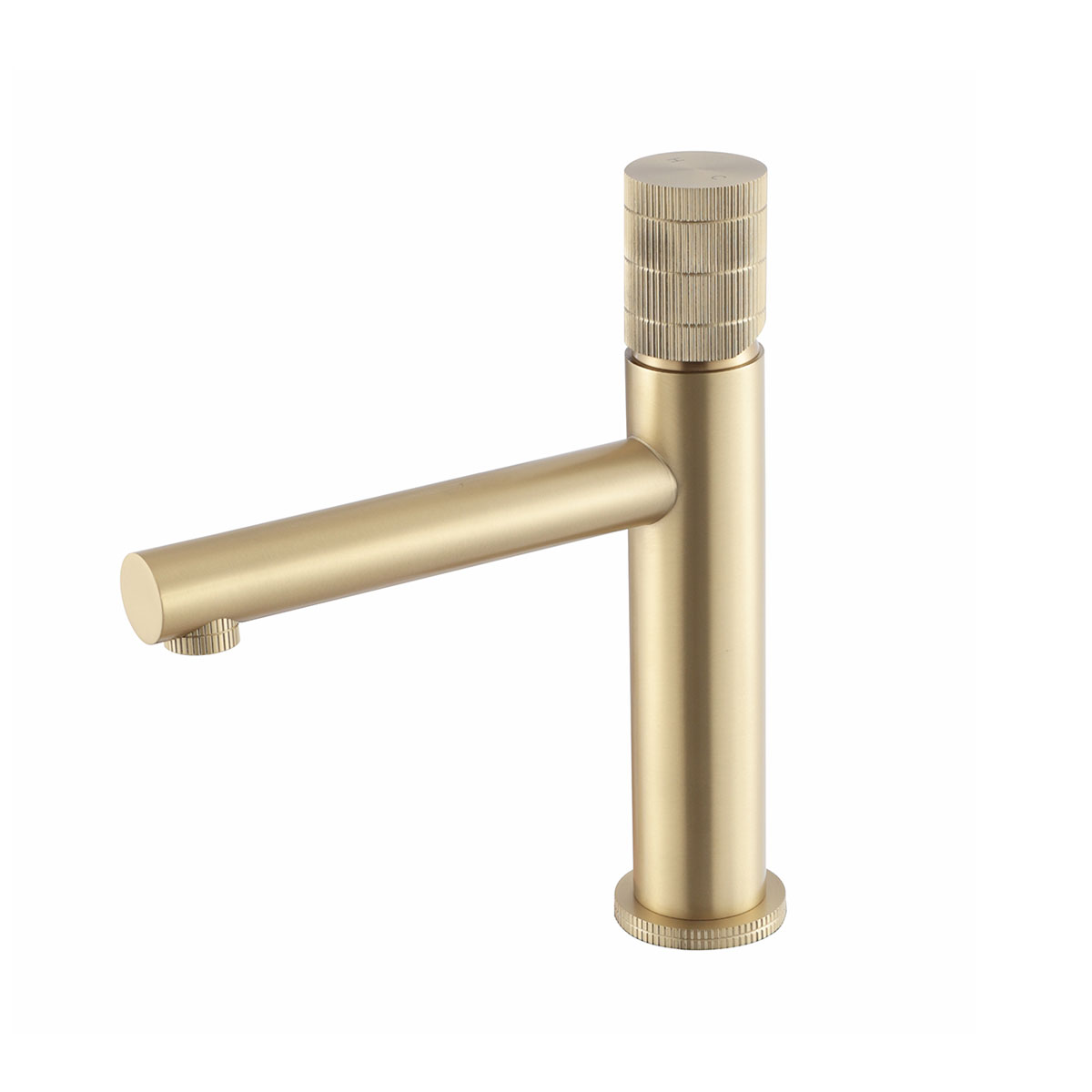 Смеситель Vincea Groove VBF-4G1BG4 на раковину брашированное золото