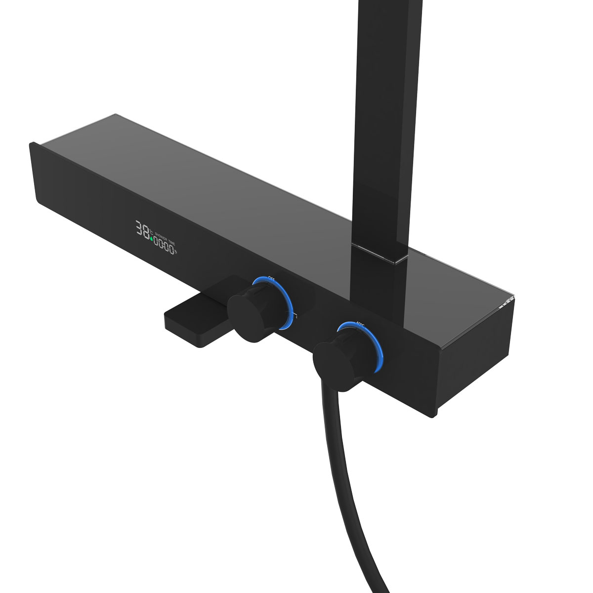 Душевая стойка Vincea Inspire VSFS-3I13TMB настенная цвет черный матовый