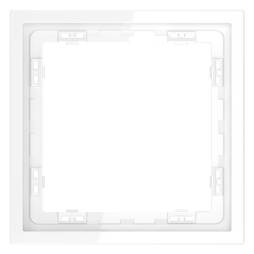 Рамка пластиковая VOLTUM S70 на 1 пост, (белый глянцевый)