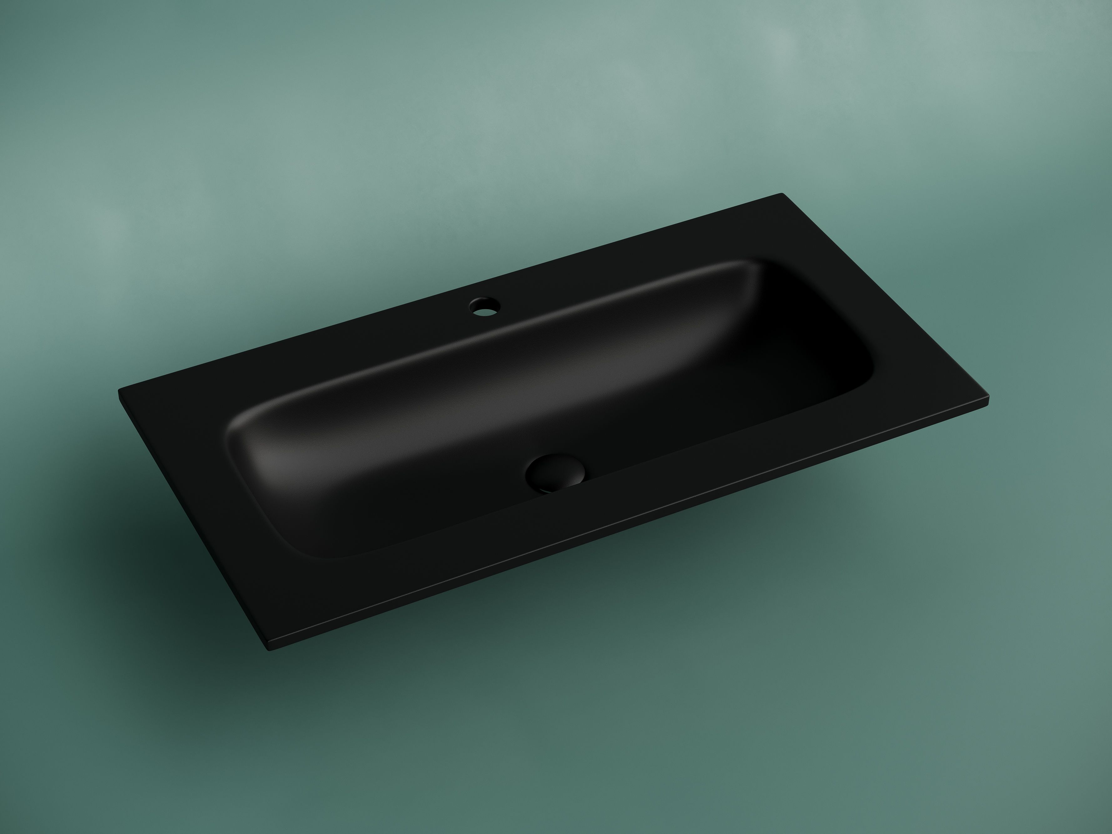 Раковина накладная мебельная Grace прямоугольная с отверстием под смеситель CN7019MB