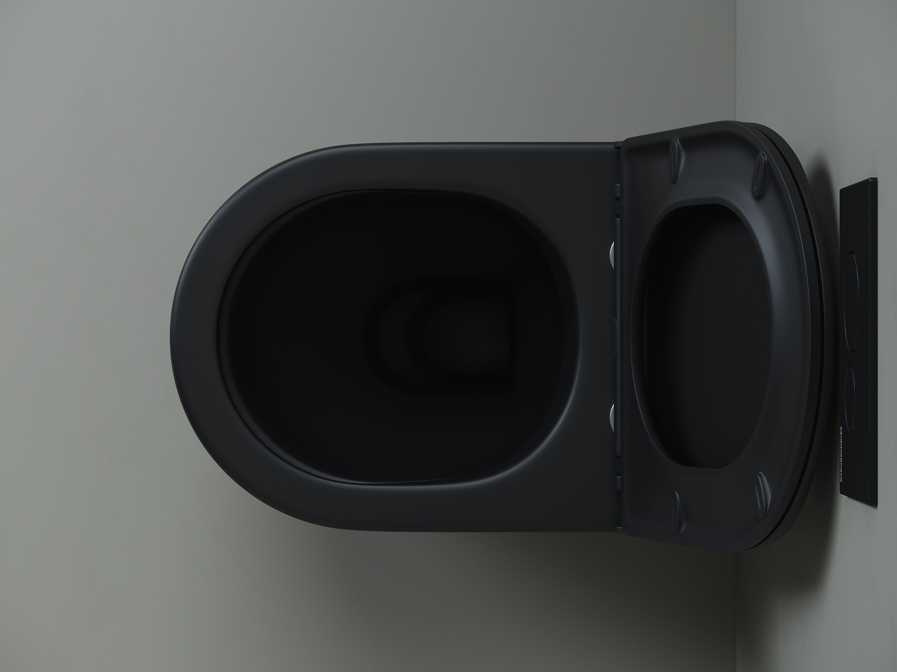 Напольный приставной унитаз Metropol Rimless CN4004MB