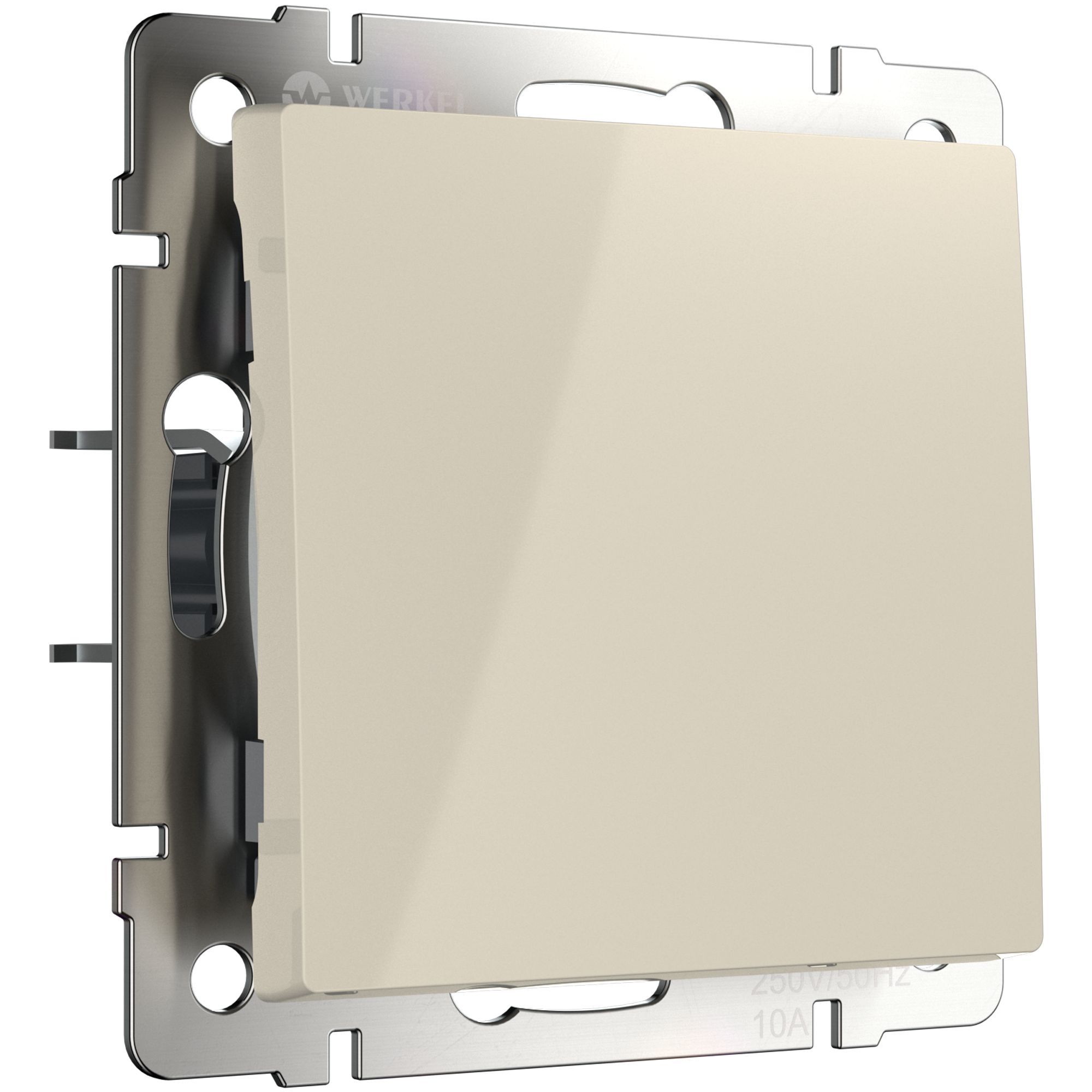 Перекрестный выключатель одноклавишный (слоновая кость) Werkel