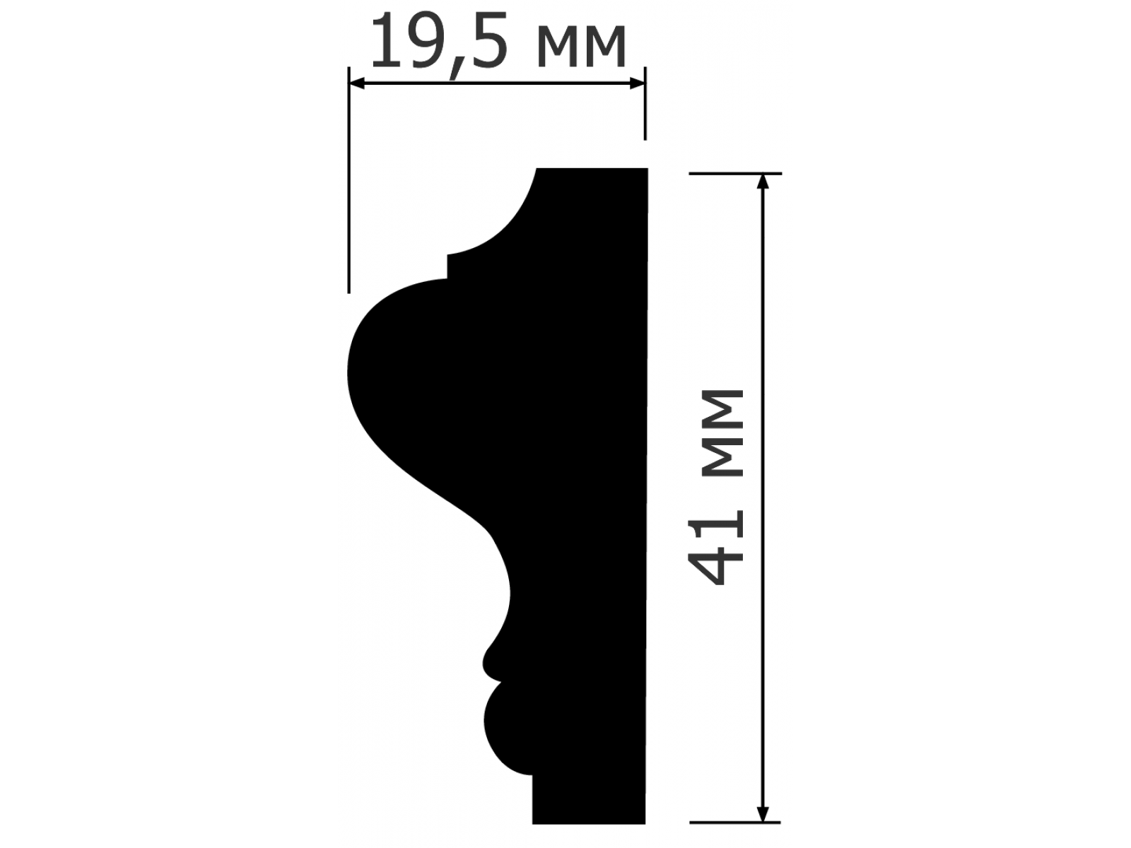 Молдинг LD40 HIWOOD