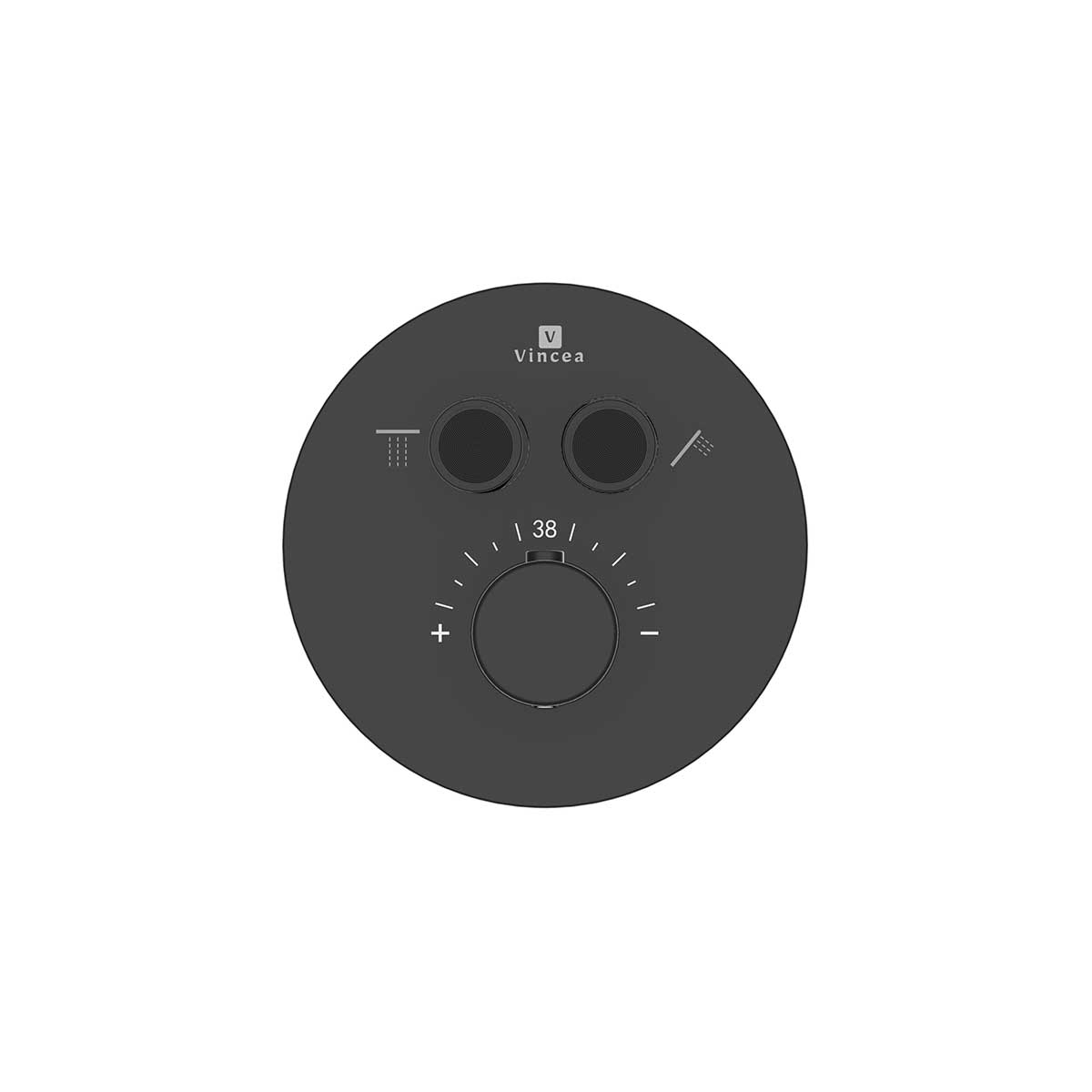 Душевая система Vincea Inspire VSFW-3I22MT3MB встраиваемая в стену цвет черный матовый