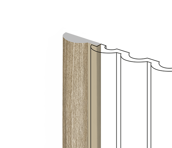 Финишный молдинг LF140A BR496 HIWOOD