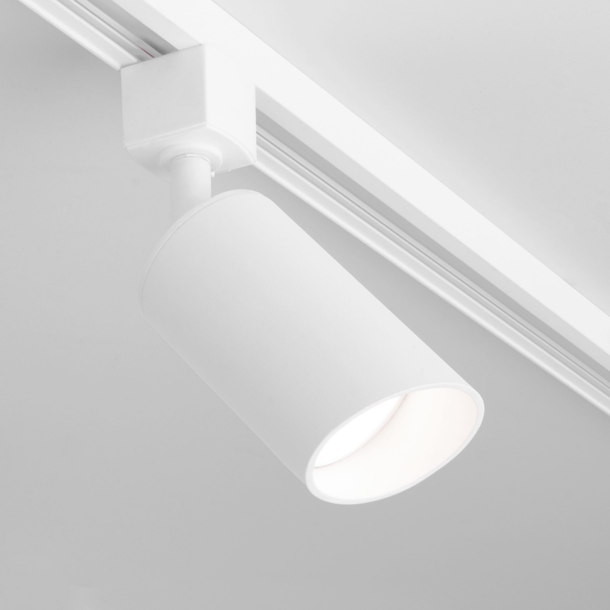 Basic System Трековый поворотный светильник GU10 Splay белый