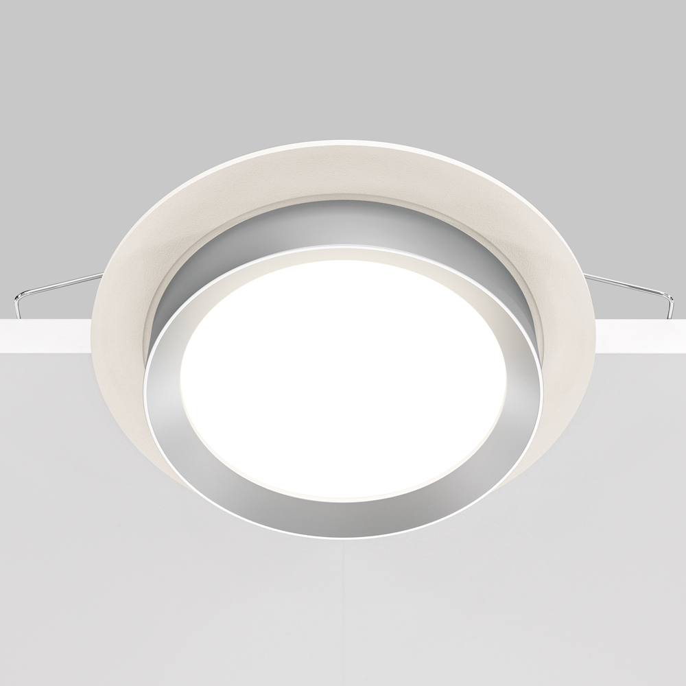 Встраиваемый светильник Maytoni Hoop GX53 1x12Вт DL086-GX53-RD-WS