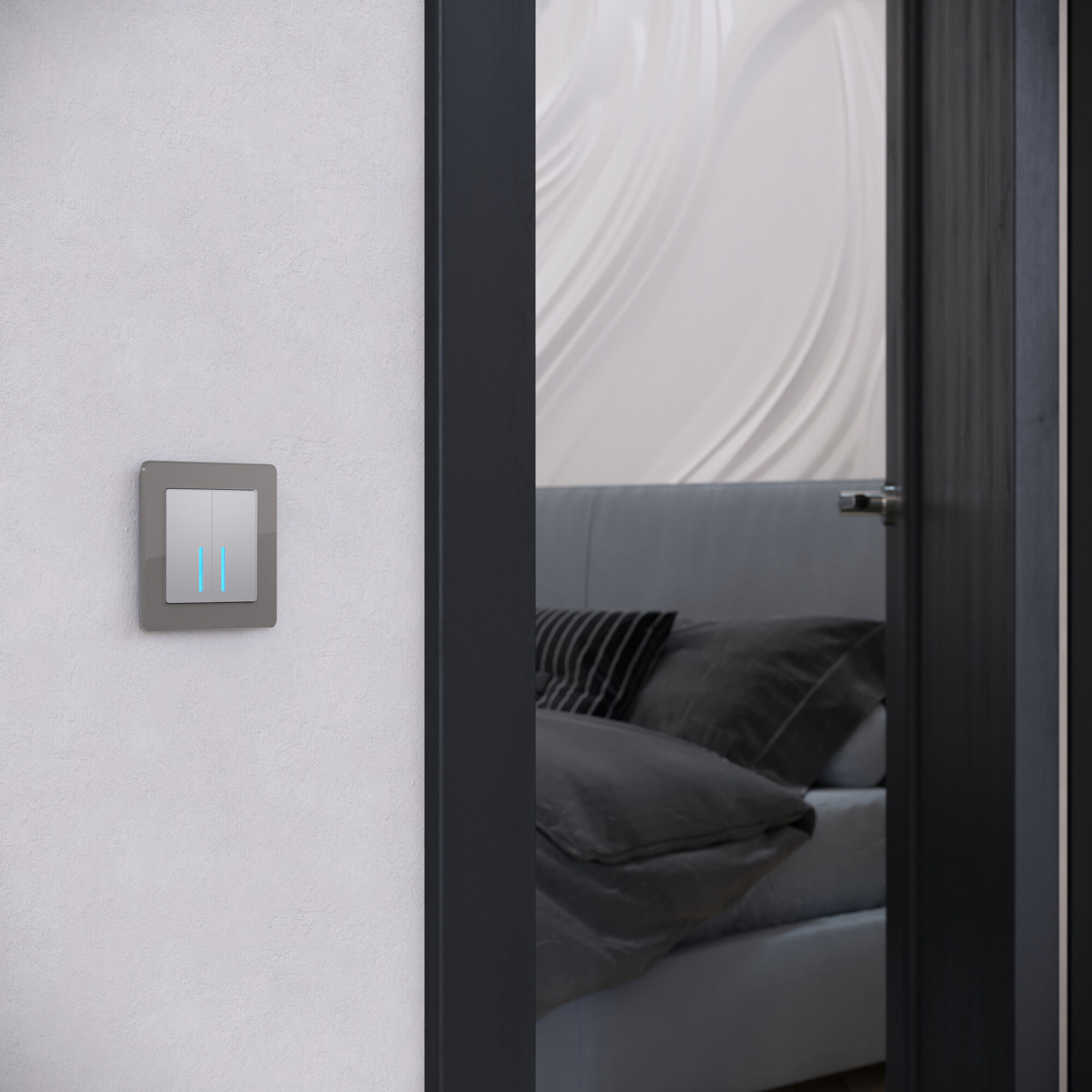 Рамка на 1 пост Acrylic графит Werkel