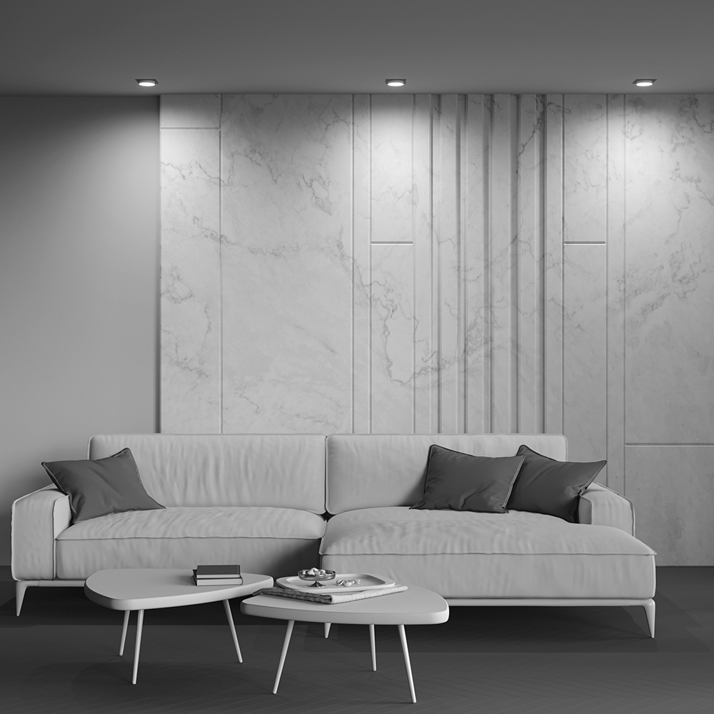 Встраиваемый светильник Maytoni Hoop GX53 1x12Вт DL086-GX53-SQ-BW