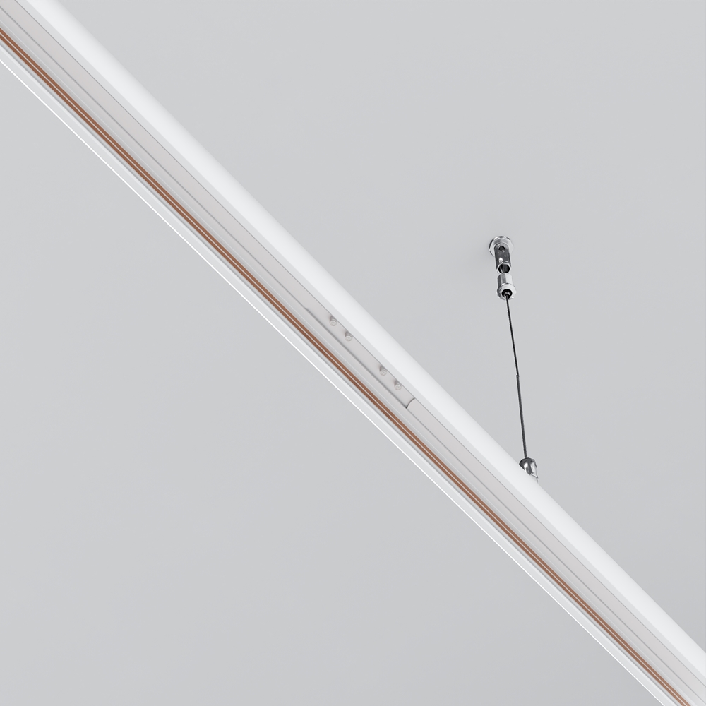 Коннектор прямой для низкопрофильного шинопровода Exility Maytoni TRAM034CI-R-41W