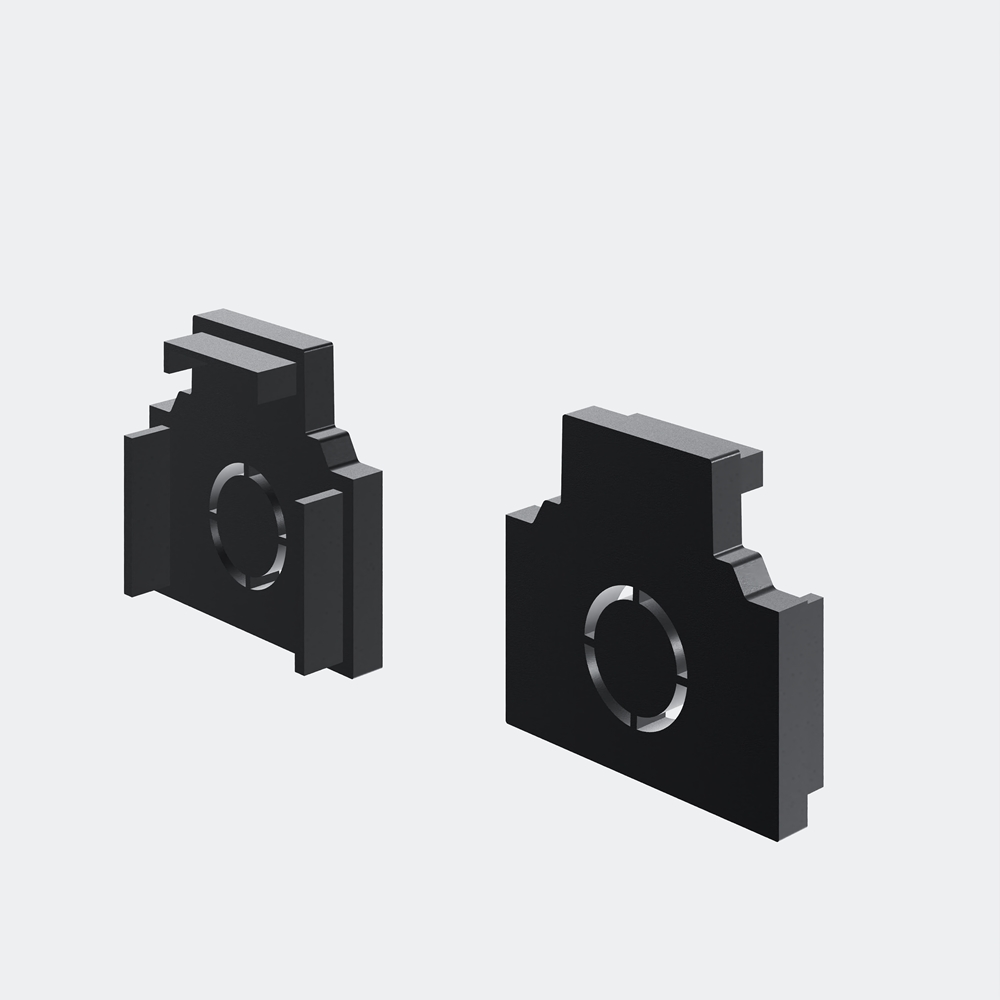 Заглушки для встраиваемого низкопрофильного шинопровода Exility 2шт. Maytoni TRAM034EC-42B