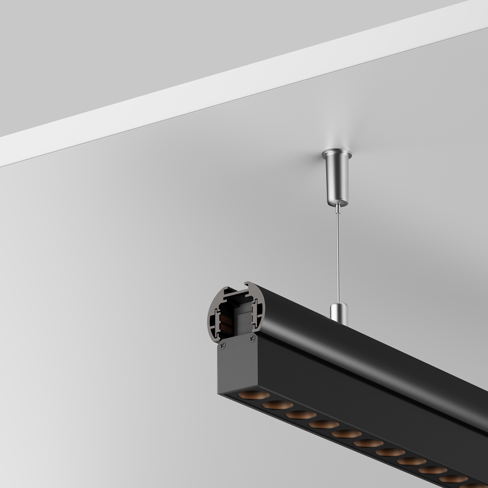 Шинопровод 2м Exility низкопрофильный подвесной круглый Maytoni TRXM034-R-412B