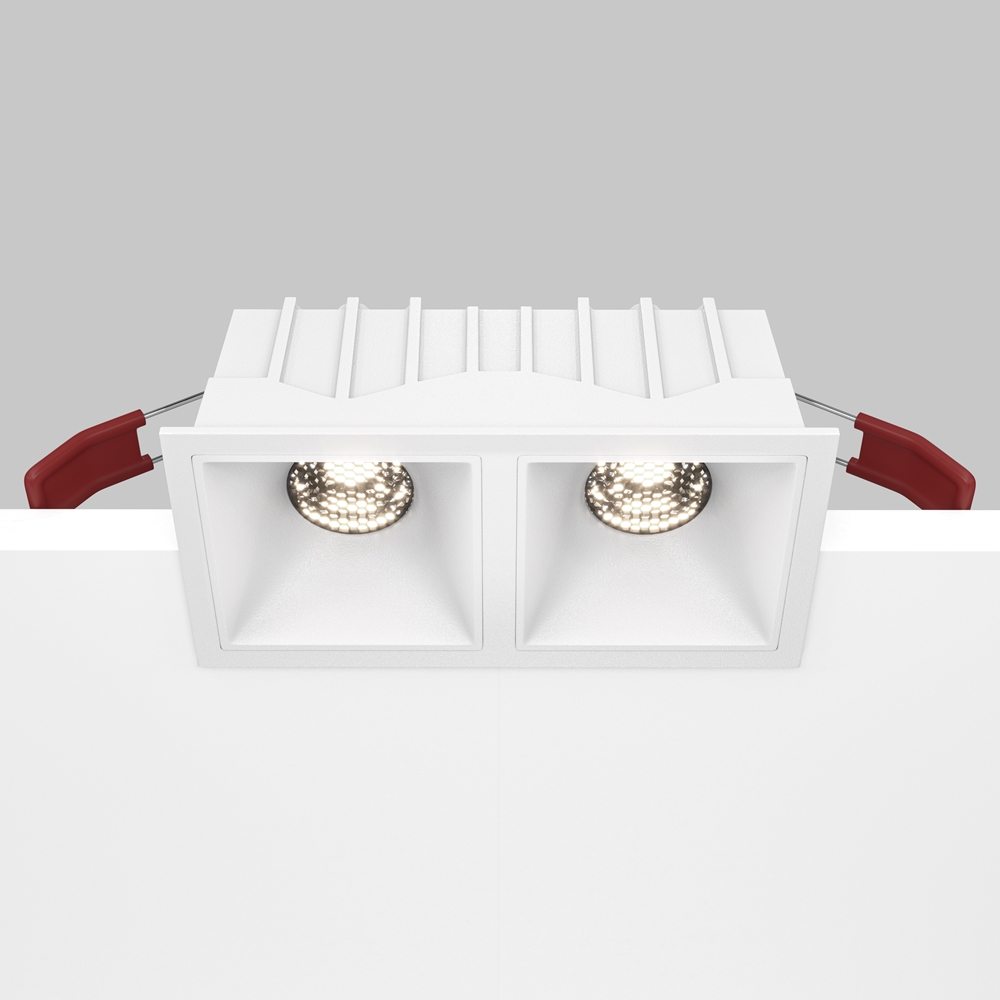 Встраиваемый светильник Maytoni Alfa LED 4000K 2x10Вт 36° DL043-02-10W4K-SQ-W