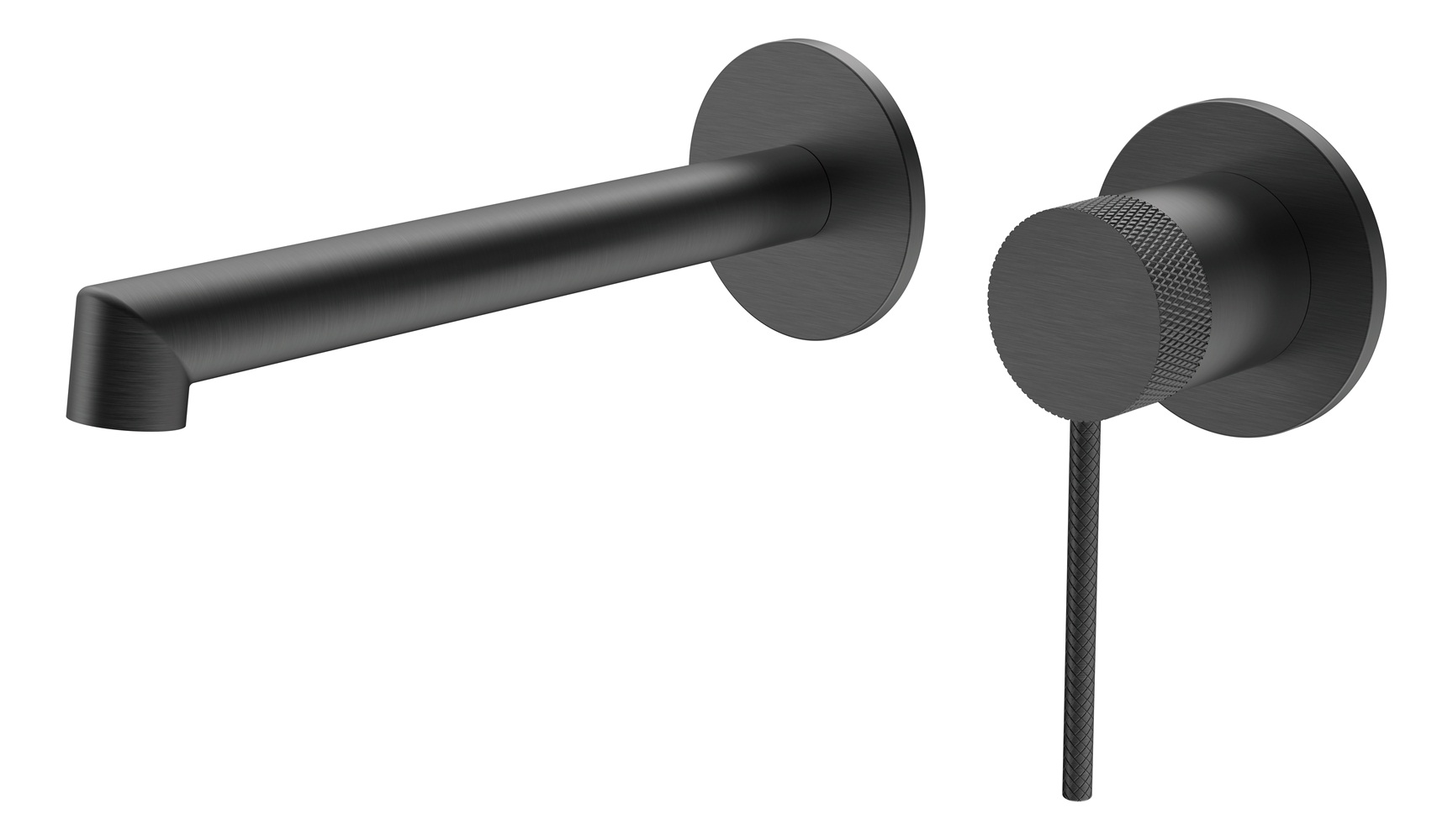 Смеситель Vincea Rim VBFW-2RM1GM встраиваемый в стену вороненая сталь