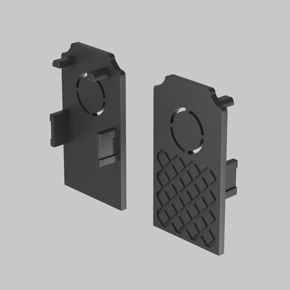 Заглушки к встраиваемому шинопроводу Exility 2 шт. черный Maytoni TRA034EC-42B