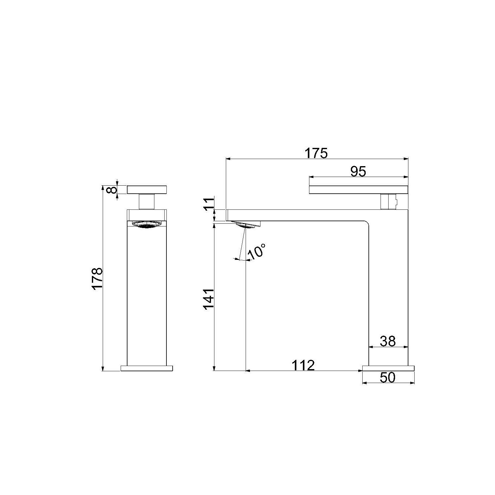 Смеситель Vincea Rim VBF-2DS1BN на раковину сатин (брашированный никель)