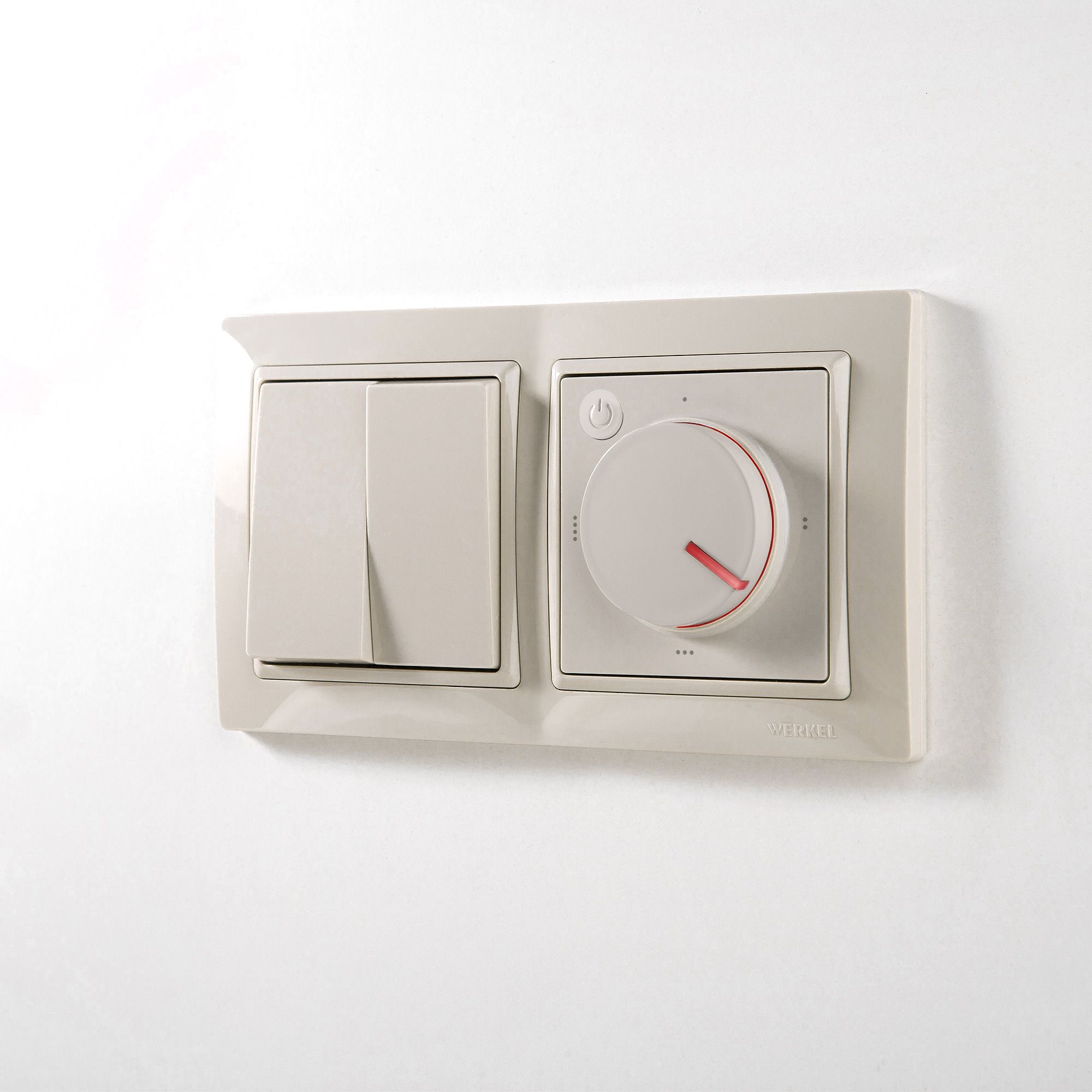 Выключатель двухклавишный (слоновая кость) Werkel