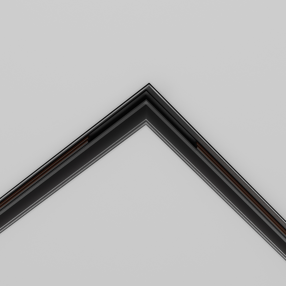 Коннектор угловой 90° Exility встраиваемый под ГКЛ 9,5 мм, черный Maytoni TRACL034-42B-R