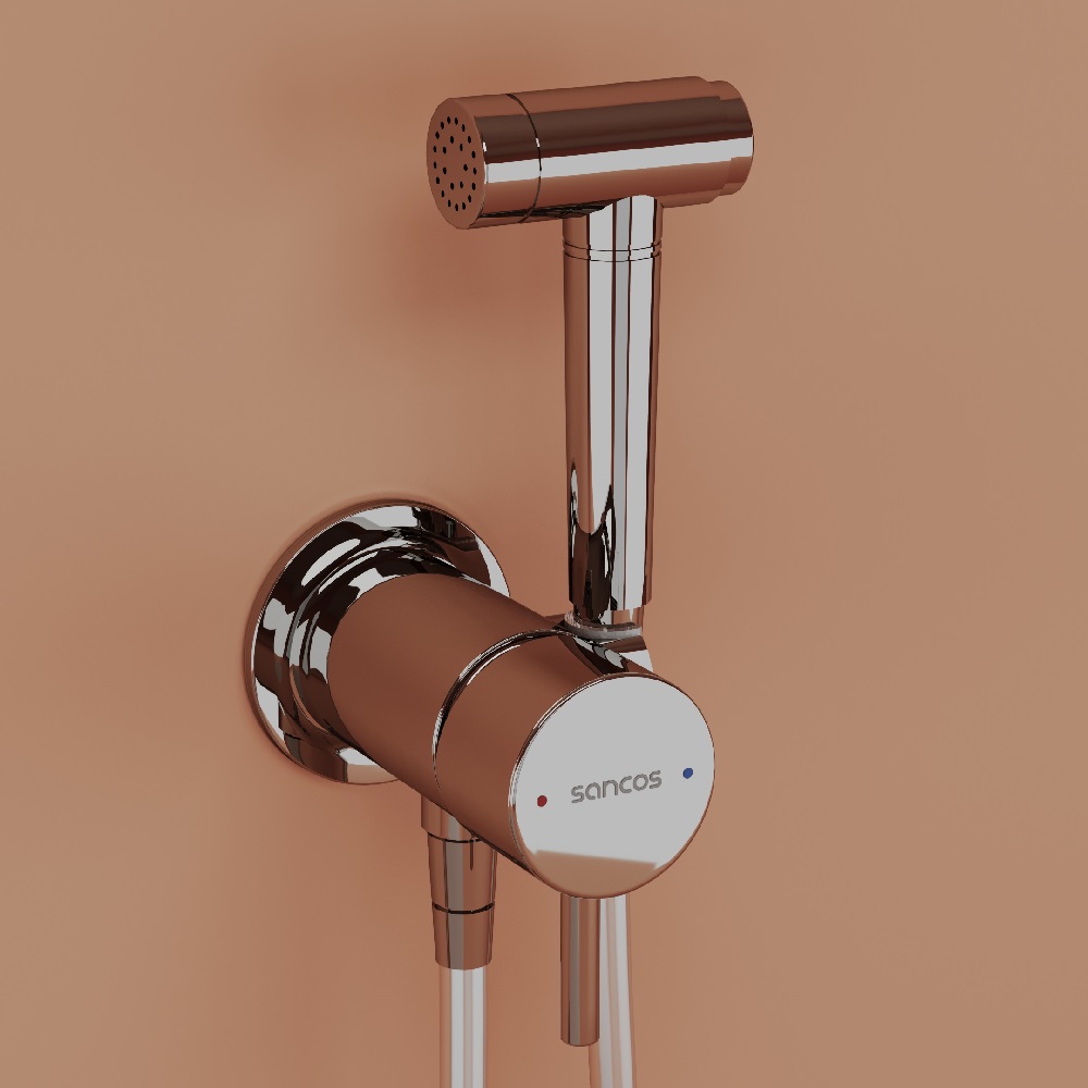 Гигиенический душ Atom со смесителем, цвет хром глянцевый SC2001CH