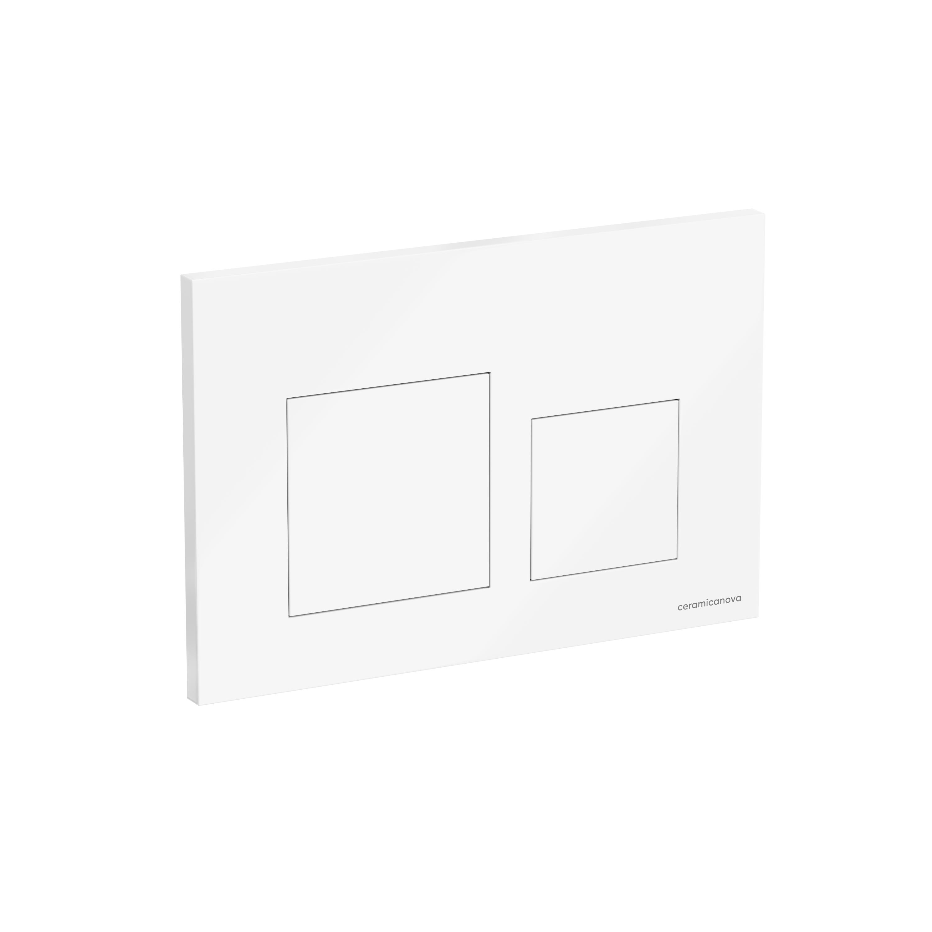 Кнопка смыва Balance, клавиши Square, цвет белый глянцевый CN12-002W