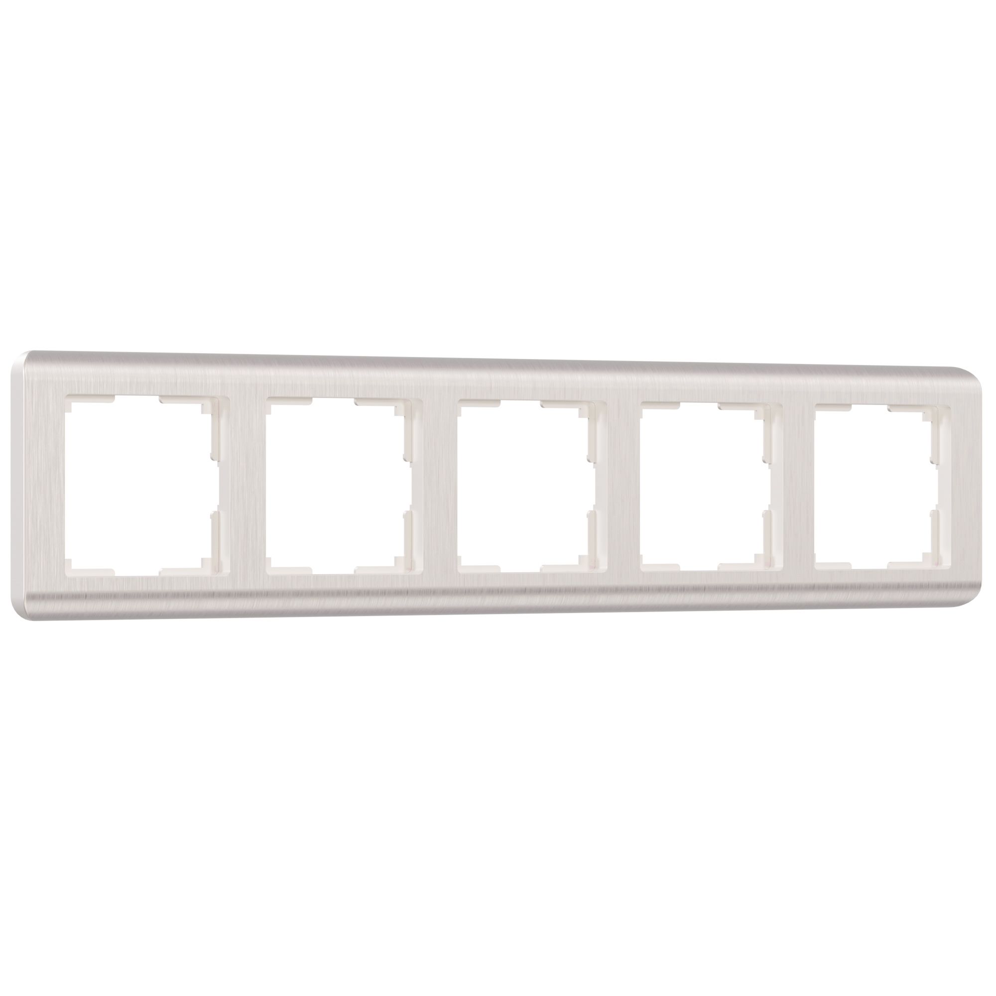 Рамка на 5 постов Stream (перламутровый) Werkel