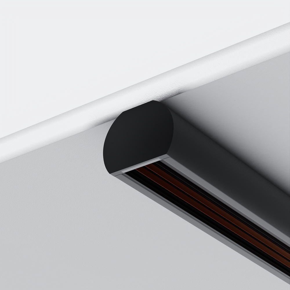 Заглушки для круглого низкопрофильного шинопровода Exility 2шт. Maytoni TRAM034EC-R-41B