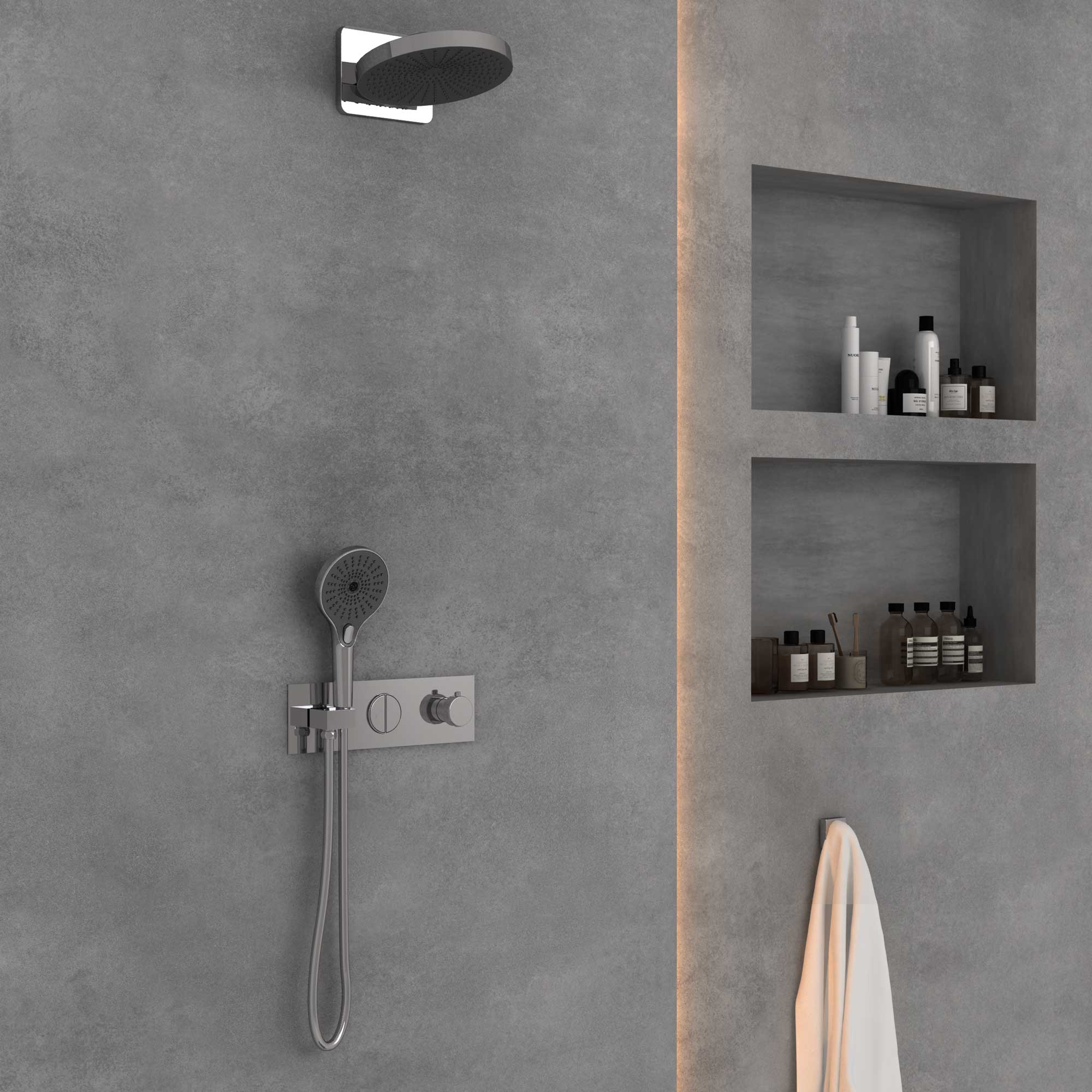 Душевая система Vincea VSFW-422TI1CH встраиваемая в стену цвет хром