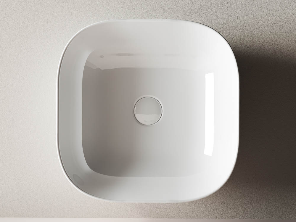 Умывальник чаша накладная квадратная CN6010