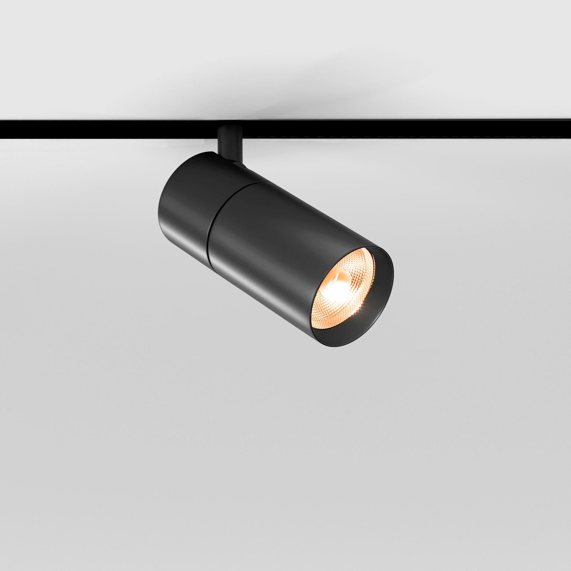 Slim Magnetic R01 Трековый поворотный светильник 6W 3000K черный
