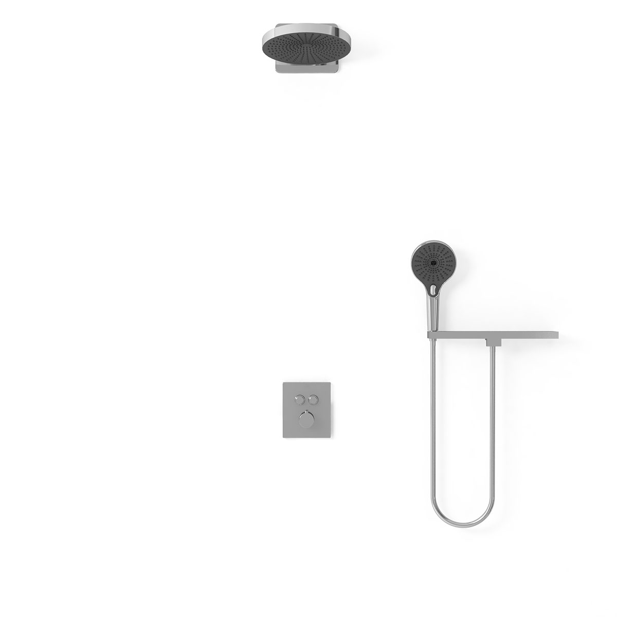 Душевая система Vincea VSFW-3I21T1RCH встраиваемая в стену цвет хром