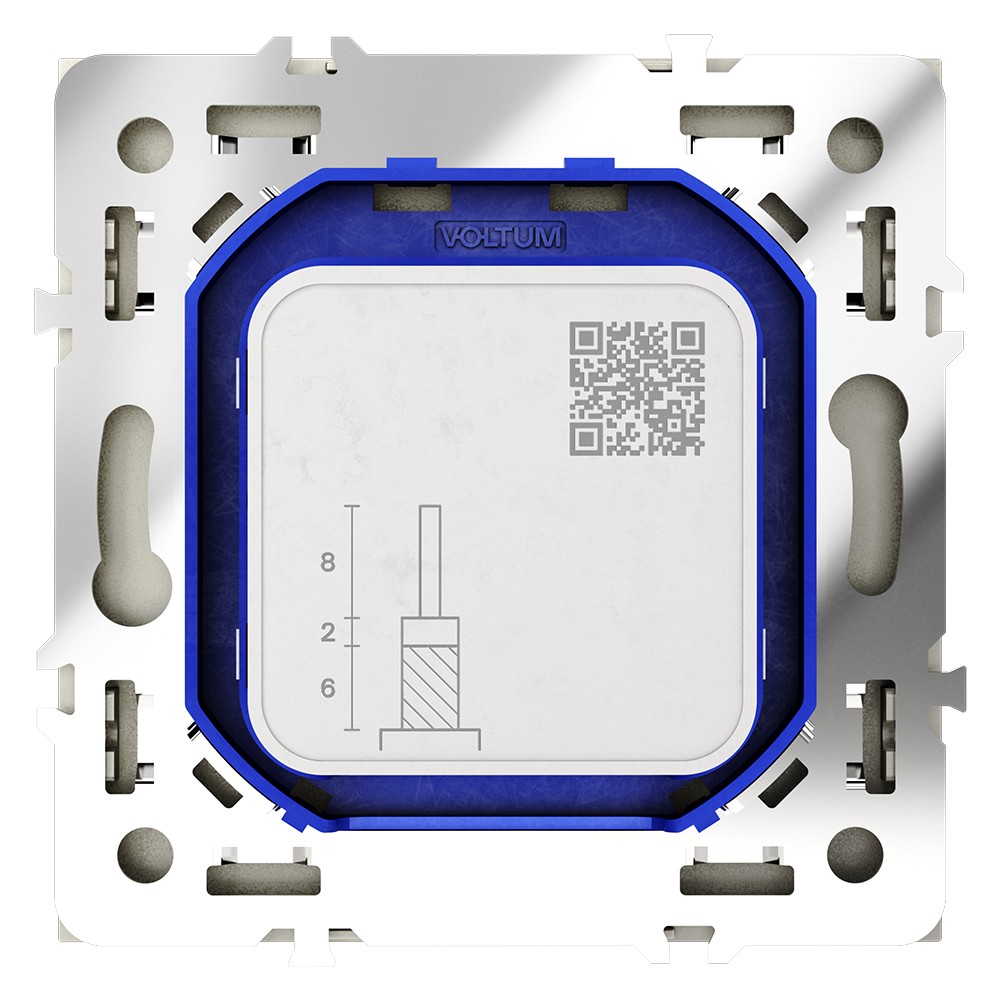 Розетка телевизионная встраиваемая VOLTUM S70 оконечная TV+SAT, (шелк)