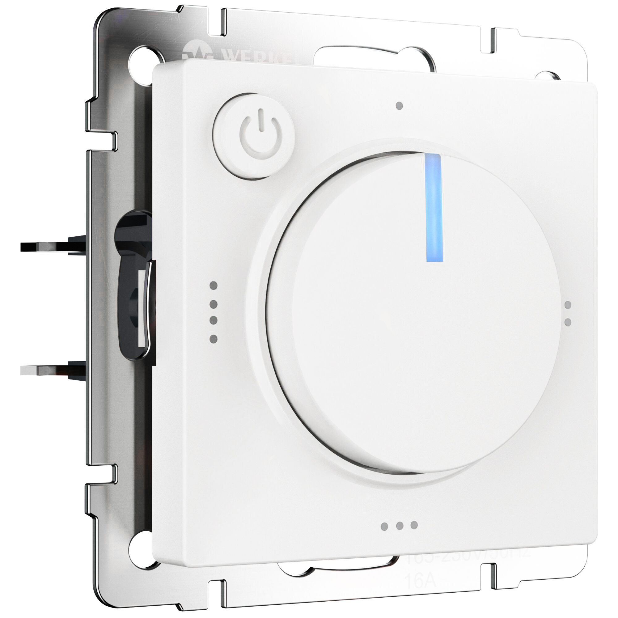 Терморегулятор электромеханический для теплого пола (белый матовый) Werkel