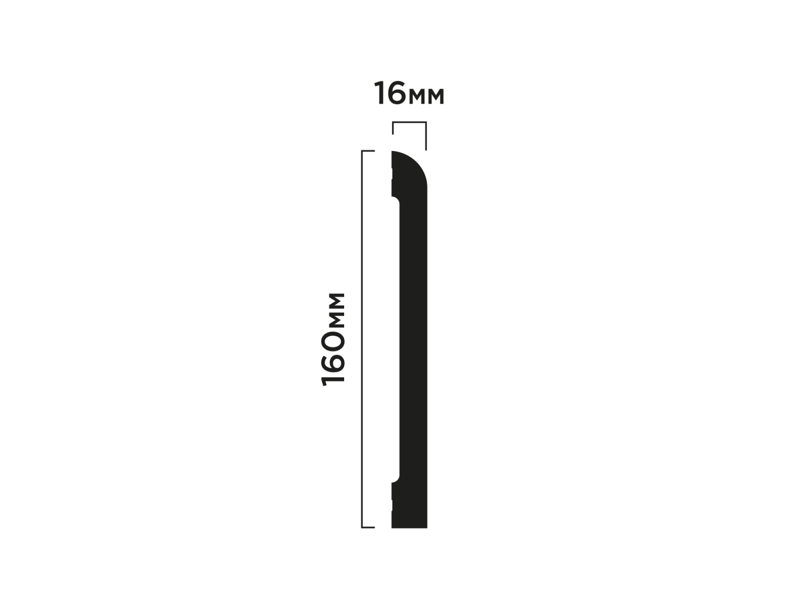 Напольный плинтус BE180 HIWOOD
