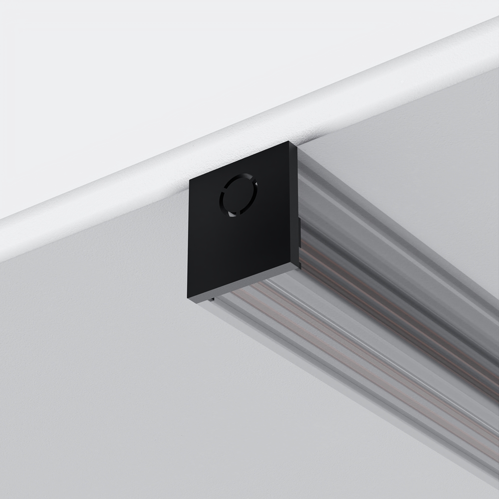 Заглушки для накладного низкопрофильного шинопровода Exility 2шт. Maytoni TRAM034EC-41B