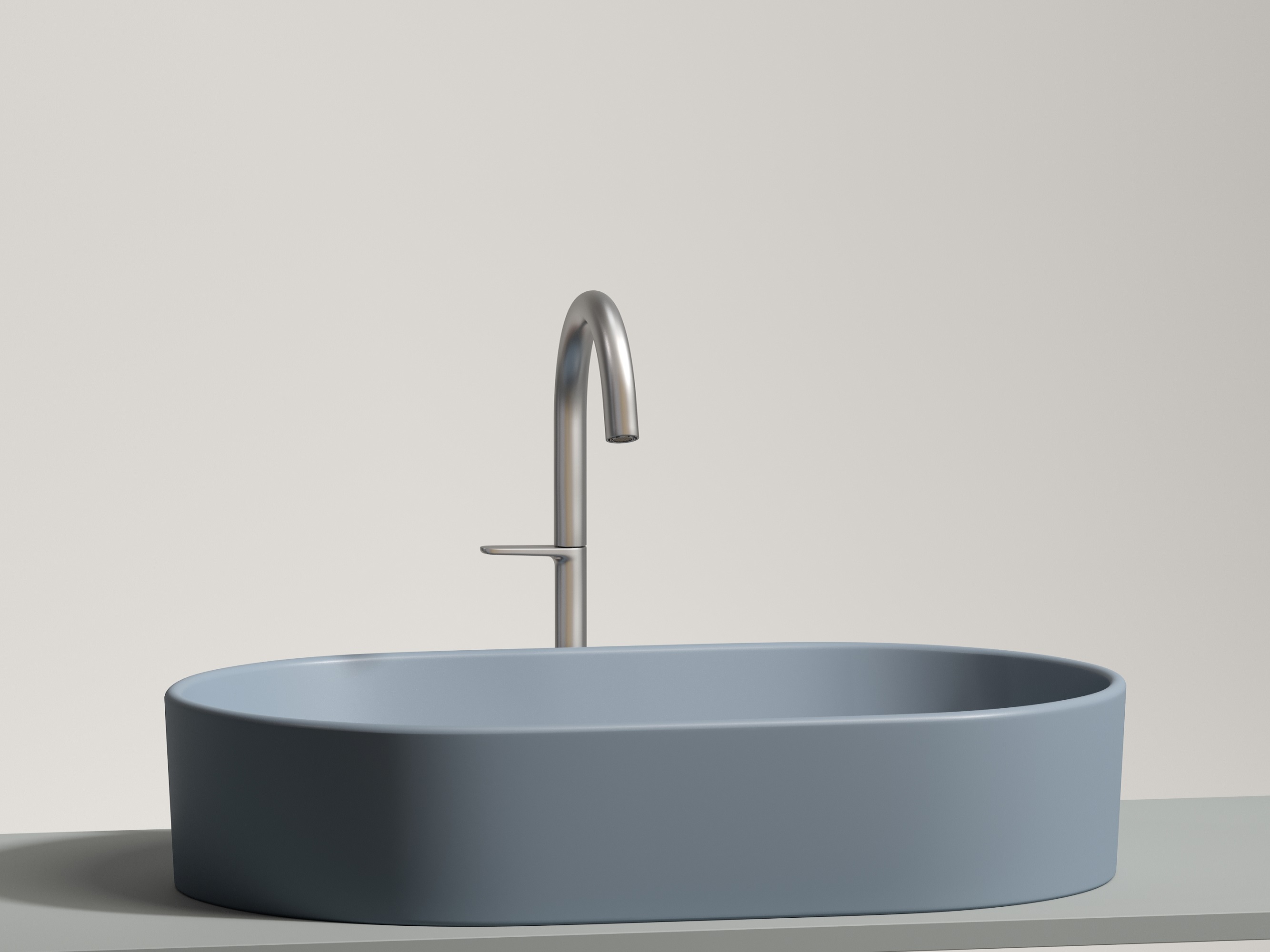 Умывальник чаша накладная овальная CN6048MHL