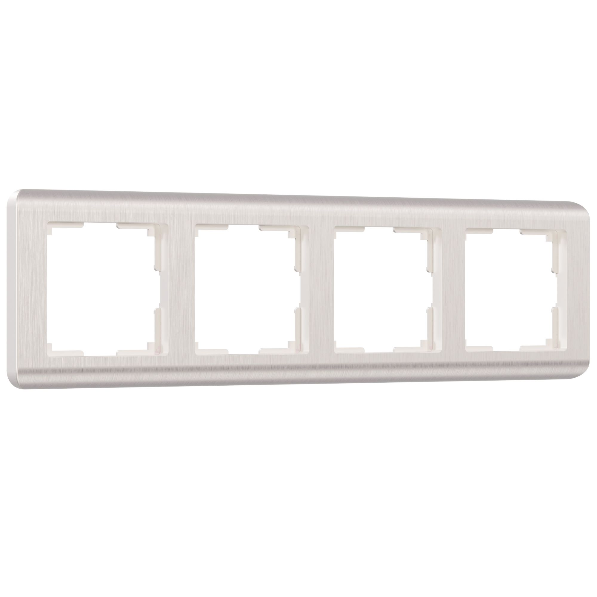 Рамка на 4 поста Stream (перламутровый) Werkel