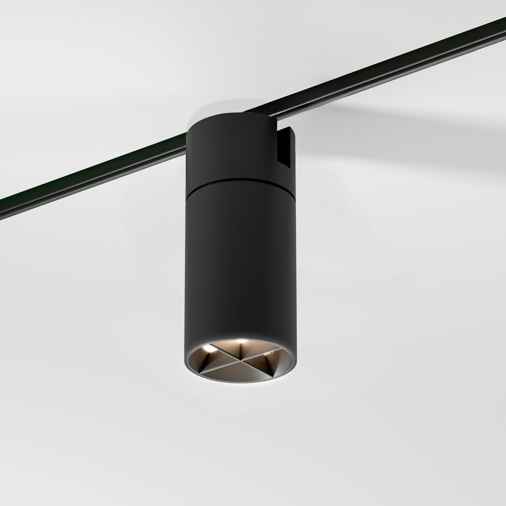 Slim Magnetic Трековый поворотный светильник 13W 4000K Kars черный