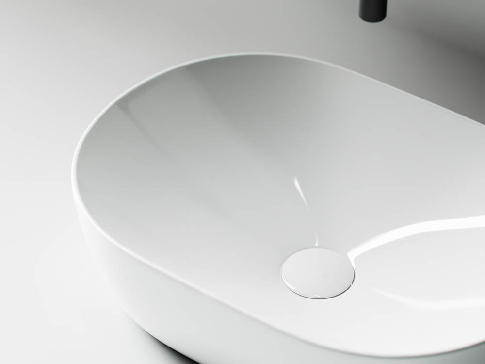 Умывальник чаша накладная овальная CN5010