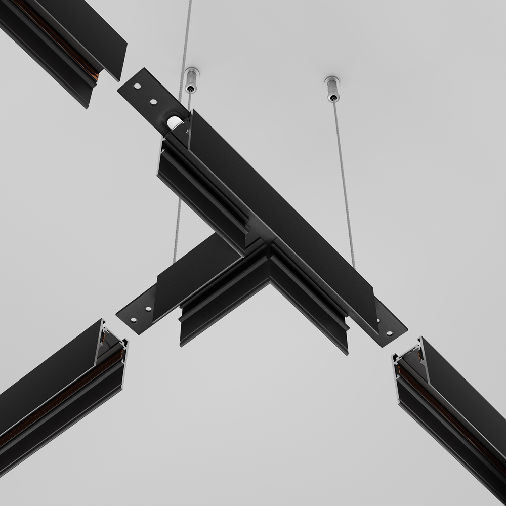 Коннектор Т-образный Exility накладной черный Maytoni TRA034CT-41B